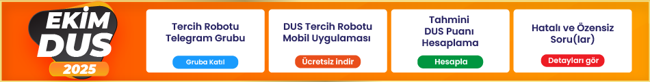Ekim DUS Başarılar