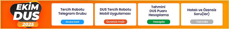 Ekim DUS Başarılar